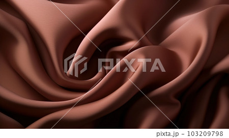 チョコレート色の布背景「AI生成画像」 103209798