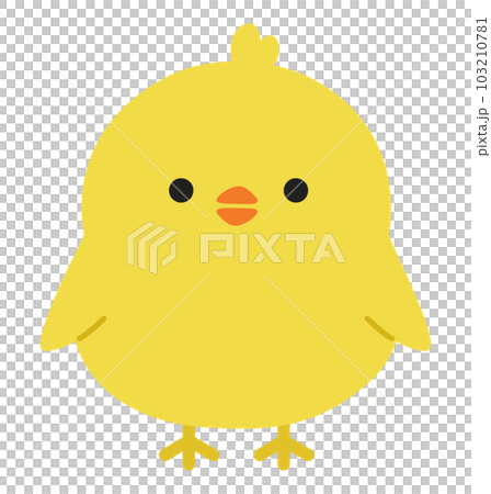 かわいいひよこの全身イラスト 103210781