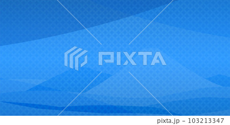 七宝柄文様　ブルーのグラデーション背景イラスト 103213347