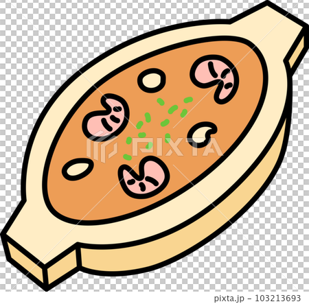 彩色食物圖標焗烤 103213693