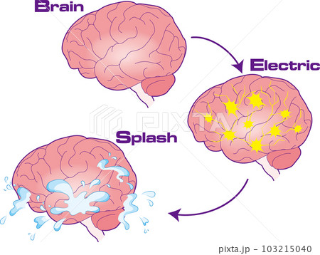 脳に刺激を与えるとドーパミンが出る様子 103215040