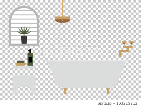 高級感のあるバスタブのイラスト 高級感のあるバスタブのイラスト 103215212