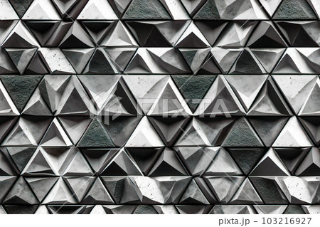 abstract background of silvery triangles. Generative AI abstract background of silvery triangles. Generative AI 103216927