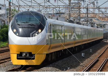 E657系　イエロージョンキル　水カツK2編成　特急ときわ号　馬橋 103220066