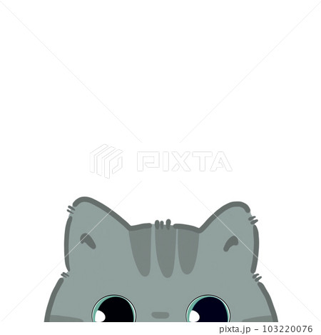 Cute and kawaii face cat cartoon character hand draw 103220076