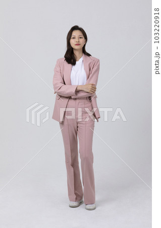 business concept korean young woman, standing 103220918