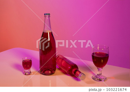 Korean Asian traditional infused liquor, wine, alcohol 103221674