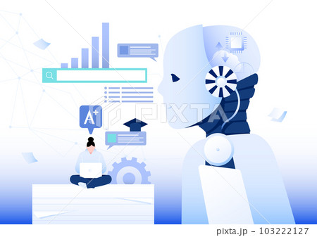 AI artificial intelligence robot doing assignment and projects for student 103222127