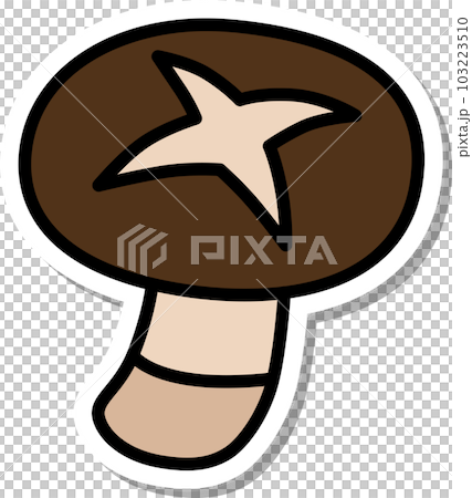 Sticker style single item Maitake mushroom 103223510