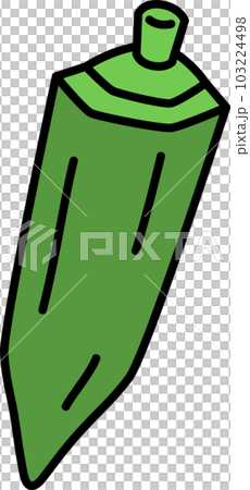 蔬菜色單品圖標秋葵 103224498