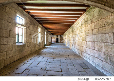 Interior of the monastery of Oseira at Ourense, Galicia, Spain. Monasterio de Santa Maria la Real de Oseira Interior of the monastery of Oseira at Ourense, Galicia, Spain. Monasterio de Santa Maria la Real de Oseira 103225767