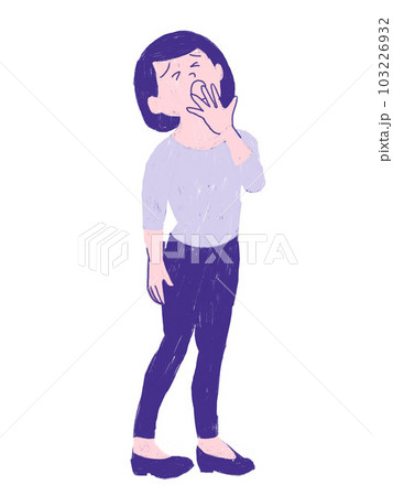 眠気がする女性 眠気がする女性 103226932