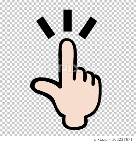 Pointing mark symbol sign Pointing mark symbol sign 103227671
