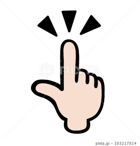指さし　マーク　記号　サイン 103227814