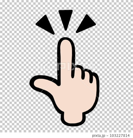 指さし　マーク　記号　サイン 103227814