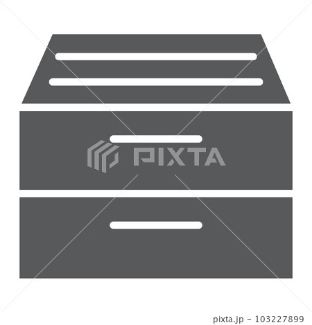 Archive storage glyph icon, office and work Archive storage glyph icon, office and work 103227899