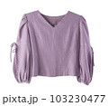 purple vintage women blouse with Thai fabric style isolated 103230477