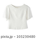 white Thai cotton woman blouse isolated on white 103230480