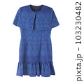 women dress with Thai fabric indigo dye style isolated 103230482
