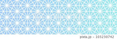 和柄の背景　麻の葉 103230742