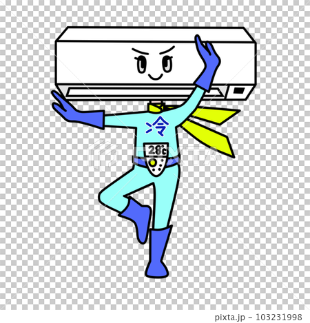 空調擬人化空調男插畫 空調擬人化空調男插畫 103231998