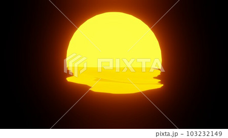 Sunset reflection in water or the ocean on black background. Sunset reflection in water or the ocean on black background. 103232149