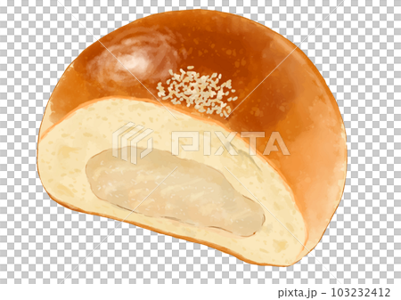 白豆沙麵包橫切面 103232412