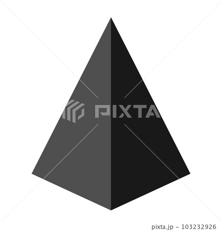 三角錐のイラストのイラスト素材 [103232926] - PIXTA