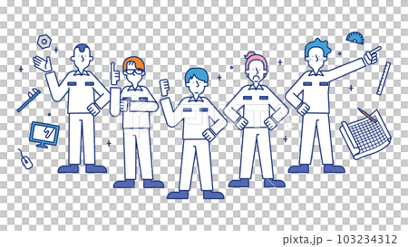 一名男子接受機械設計師工作的插圖 103234312