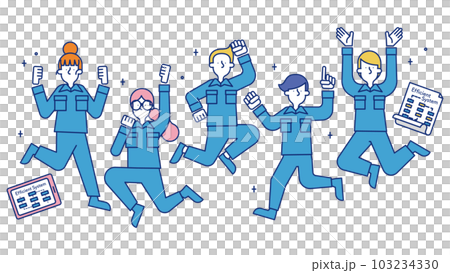 Men and women working in manufacturing technology occupations 103234330