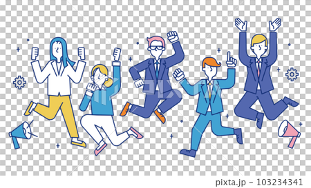 Men and women working in technical sales positions Men and women working in technical sales positions 103234341