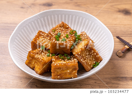 厚揚げのごま照り焼き 厚揚げのごま照り焼き 103234477