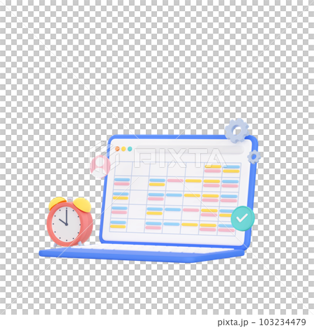 3DCG｜スケジュール管理・進捗管理・タスク管理・シフト管理 103234479