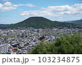 丸亀城天守前に広がる都市風景 103234875