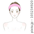 スキンケア前の女性 103234920