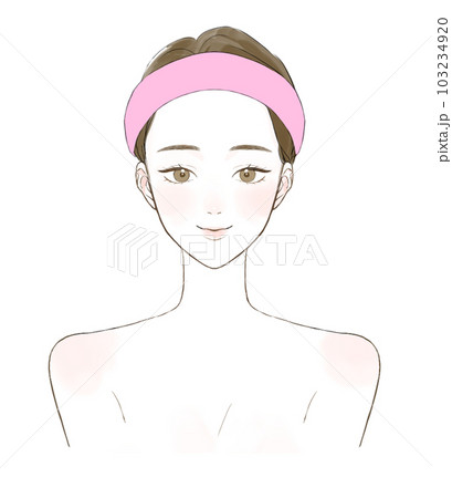 スキンケア前の女性 103234920