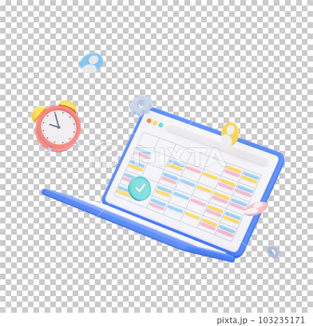 3DCG｜作息表、排班表、排班表、作息表、日曆 103235171