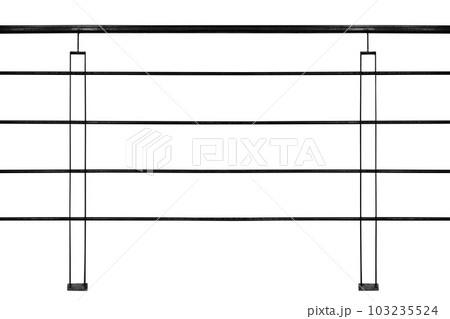 Steel railing isolated on white background 103235524