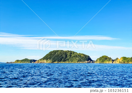 佐伯市 大島と元間海峡 103236151