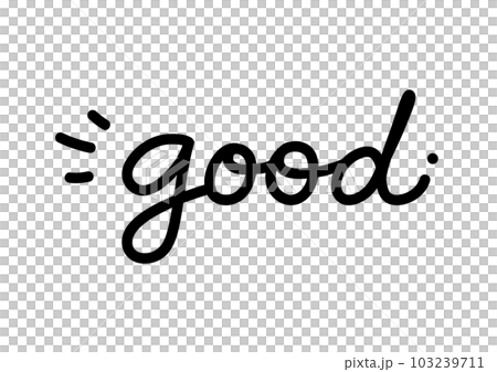 cute cursive letter good 103239711