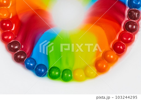 Tie die smile of rainbow skittles Tie die smile of rainbow skittles 103244295