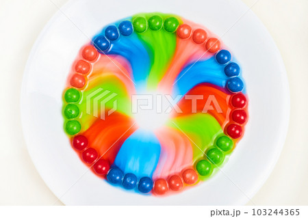 Skittles Rainbow Swirl Center Background 103244365