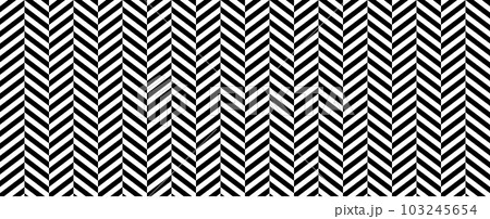 Herringbone seamless pattern. Black and white chevron background. Repeating zigzag texture. Textile or fabric print design swatch. Vector wallpaper Herringbone seamless pattern. Black and white chevron background. Repeating zigzag texture. Textile or fabric print design swatch. Vector wallpaper 103245654