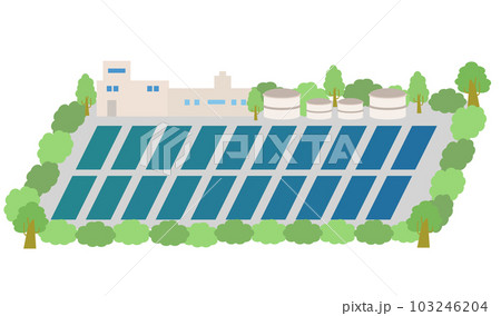 下水処理場のベクターイラスト 103246204