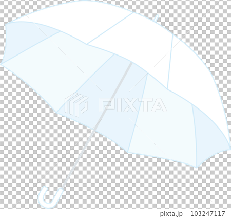 開いた傘_白色 開いた傘_白色 103247117