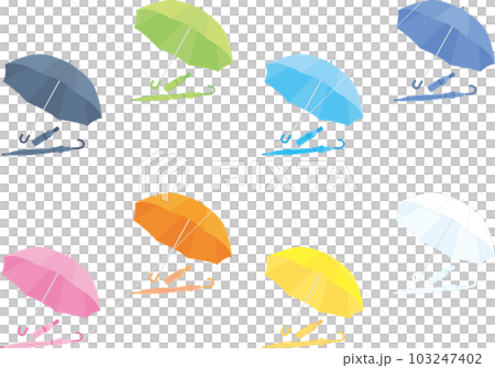 七彩傘各種組合套裝_開傘_收傘_折疊傘 103247402