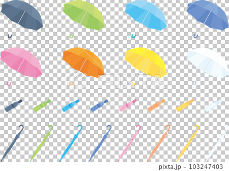 七彩傘各種套裝_開傘_收傘_折疊傘 103247403