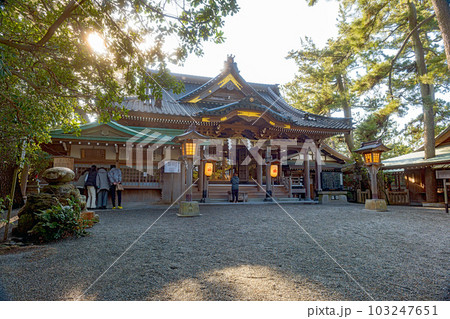 石川 安宅住吉神社 拝殿 103247651