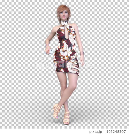 一個迷你裙的女人 103248307