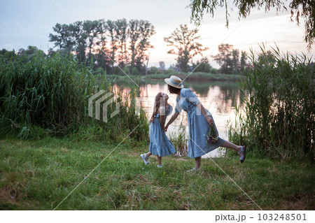 the mother having fun with girl or daughter the mother having fun with girl or daughter 103248501